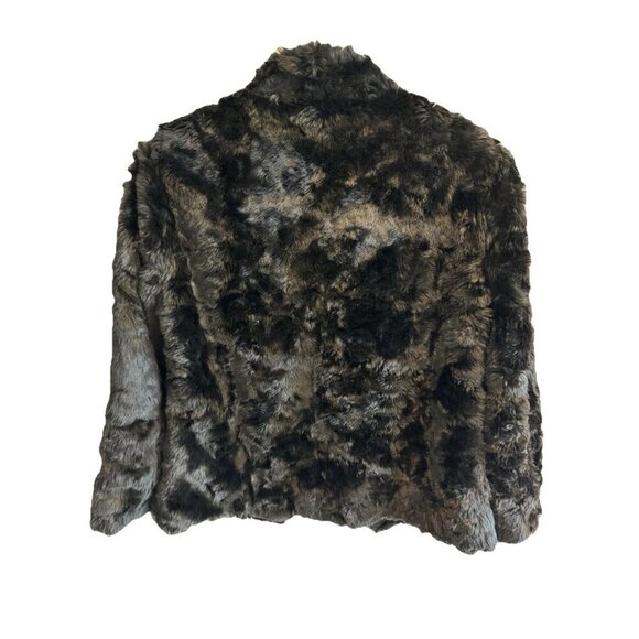 7 For All Mankind Black Faux Fur ShortJacket k pop demon hunter Size XS - Picture 2 of 10